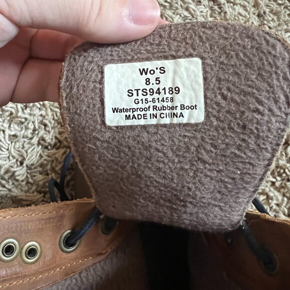 Sperry Duck Boots, Brown, Womens Size 8.5 - Picture 4 of 4